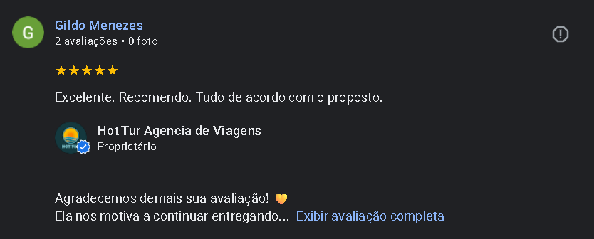 Depoimento de cliente