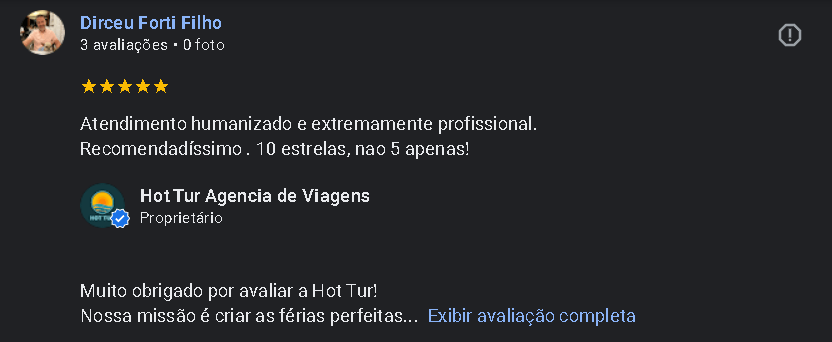 Depoimento de cliente