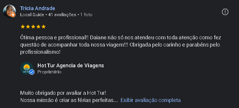 Depoimento de cliente